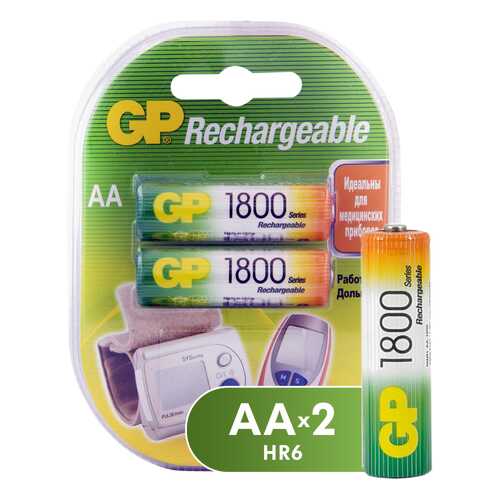 Аккумуляторная батарея GP Batteries 180AAHC-2DECRC2 2 шт в Кей