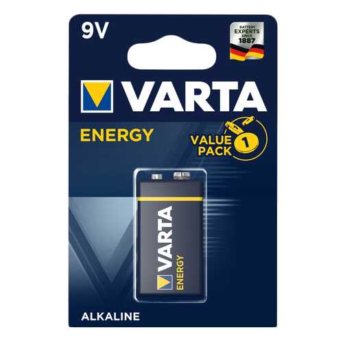 Батарейка 9V Крона щелочная Varta Energy 6LR-61 (4122) в блистере 1шт. в Кей