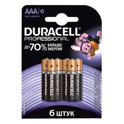 Батарейка Duracell Professional LR03/MN2400 6 шт в Кей