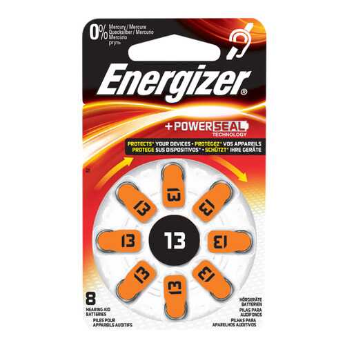 Батарейка Energizer Hearing Zinc Air 13 DP-8 8 шт в Кей