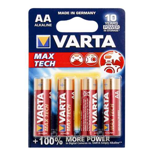 Батарейка Varta MAX Tech LR6-4BL 4 шт в Кей