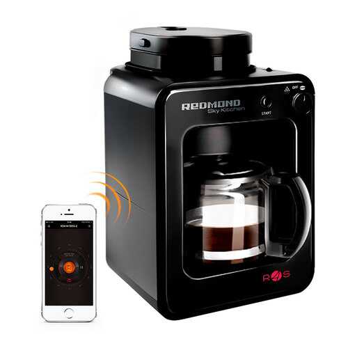 Умная кофеварка со встроенной кофемолкой Redmond SkyCoffee M1505S-E Black в Кей