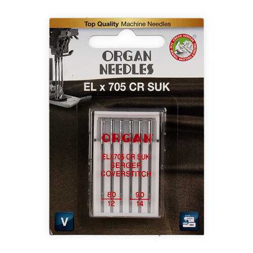 Иглы Organ ELx705 CR SUK 6/80-90 Blister в Кей