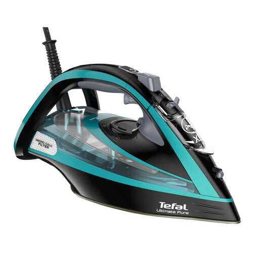 Утюг Tefal Ultimate Pure FV9837E0 Black/Cyan в Кей