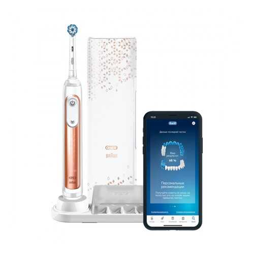 Электрическая зубная щетка Braun Oral-B GeniusX Sensi 20000N (D706.515.6X) Rose Gold в Кей