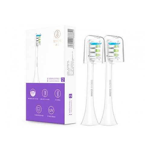 Насадка для зубной щетки Soocas Electric Sonic Toothbrush X1 / X3 White 2 шт в Кей