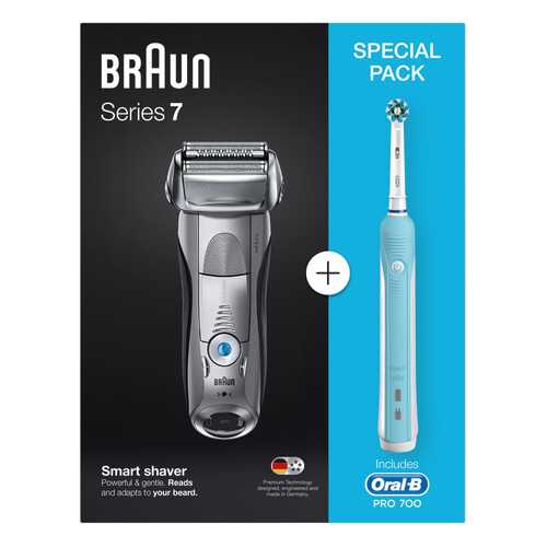 Электробритва Braun 7893s+Электрическая зубная щетка Oral-B PRO 500 CrossAction D16.513.U в Кей