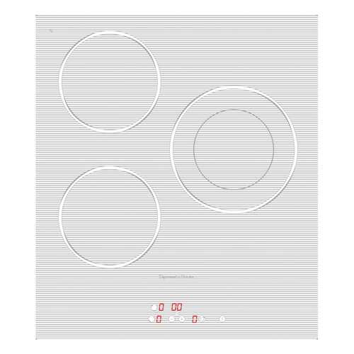 Встраиваемая варочная панель электрическая Zigmund & Shtain CNS 302.45 WX White в Кей