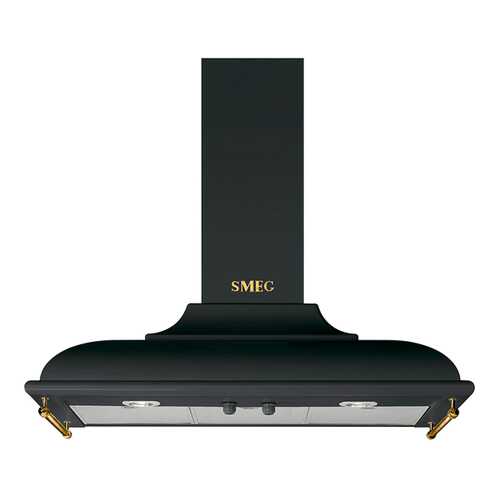 Вытяжка купольная Smeg KC19AOE Black/Gold в Кей